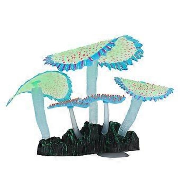 Kunstig Koral Silikone Simulation Koral Planter Akvarium Fisk Tank Landskabsdekoration Gul