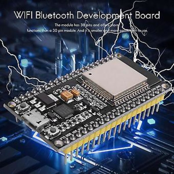 ESP32 Nodemcu Modul WLAN WiFi Dev Kit C Utvecklingskort Med CP2102 Kompatibel För