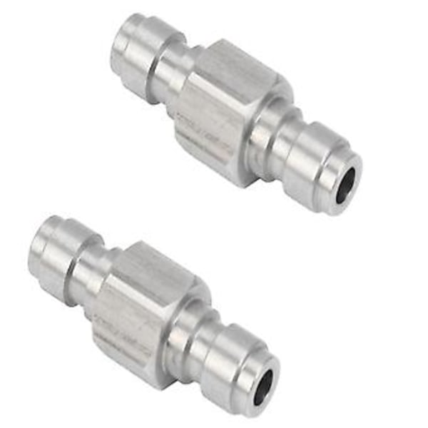 2 stk. Pcp Begge Ender Nnect Adapter Mindre Stål Dobbelt Nippel