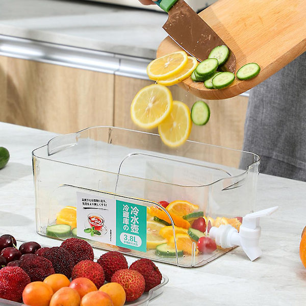 Kold drikkevare dispenser med hane 3,8l stor kapacitet limonade juicekande