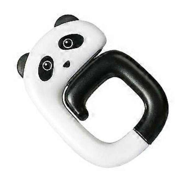 Skrivbordsmonterad väskhållare Krok Söt Panda Design Vikbar Stark Lastbärande Kapacitet Under Skrivbordet Hörlurskrok Bord Ryggsäckshållare