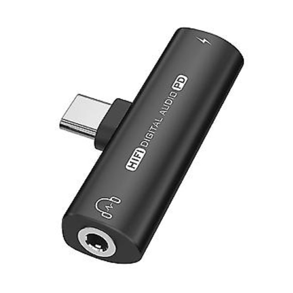2i1 Usb Type-c Til Usb C/3.5mm Øretelefon Adapter Ph Dac O Konverter 32bit/384khz Digital