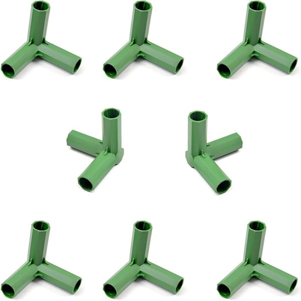 Greenhouse Frame Connector, Greenhouse Frame Furniture Connectors, 10 Garden Frame Connection Accessories 16mm Stable Bracket for Greenhouse Frame (