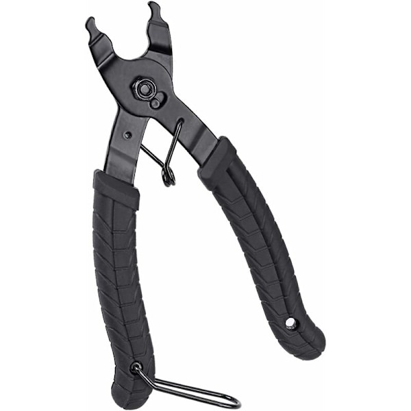 Bike Link Pliers, Folding Chain Missing Chain 2-in-1 Opener & Closer Removal Pliers/Bike Chain Tool Compatible with All Speed ​​Repair Chains (Black)