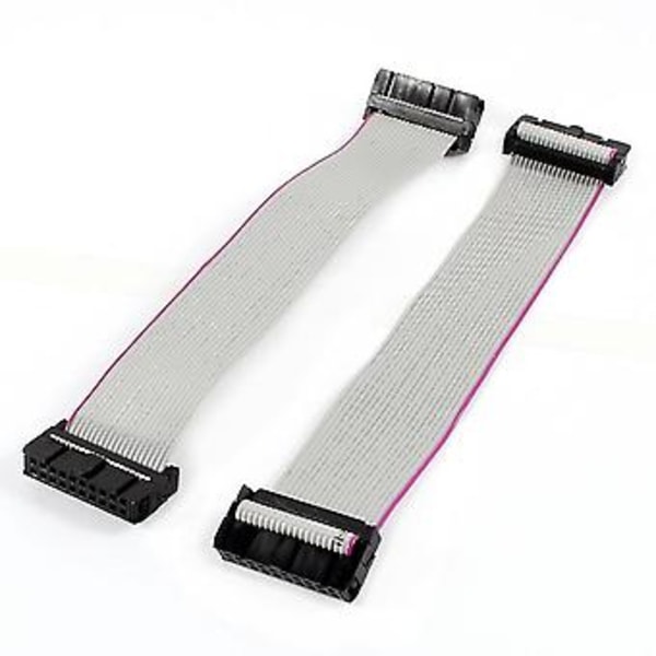 2 stycken 2,54 mm Pitch 20 Pin F/f Idc Platt Bandkabelkontakt