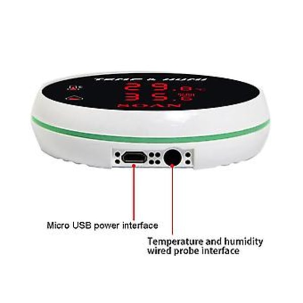 Tuya Smart Home Wifi Temperatursensor Tråd Digital Smartlife Termometer Rum Vatten Pool Termostat