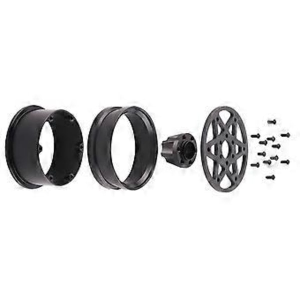 4 st Kolfiber 1,9 tum Beadlock Fälgar Hjulnav för 1/10 RC Crawler Bil Axial SCX10 TRX4 F