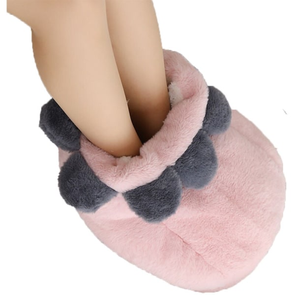 Fluffy slippers med behagelig skumstøtte Pink petals Upgrade