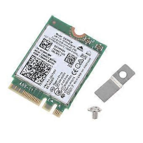 For Wireless-AC 3165 3165NGW Dual Band Wi-Fi NGFF for M.2 Grensesnitt Bluetooth-kompatibelt 4.0 WiFi-kort for Thinkpads