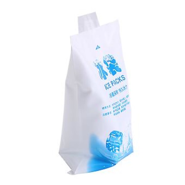 Fryse Gel Ispose 200ml - Genanvendelig Køleelement til Køletaske & Picnic Madopbevaring, Lækagesikker & Fleksibel, Perfekt til Madkasser, Skader, Udendørs