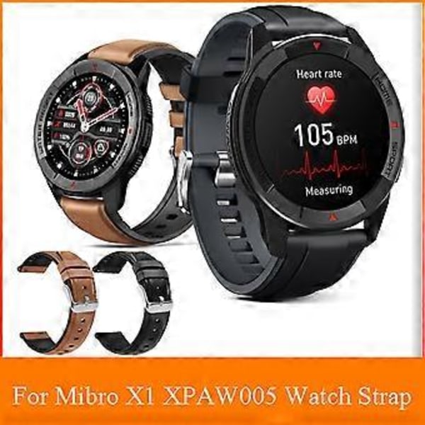 Myk Silikonrem Løkke Stropp for Mibro Watch X1 Armbånd Klokkereim