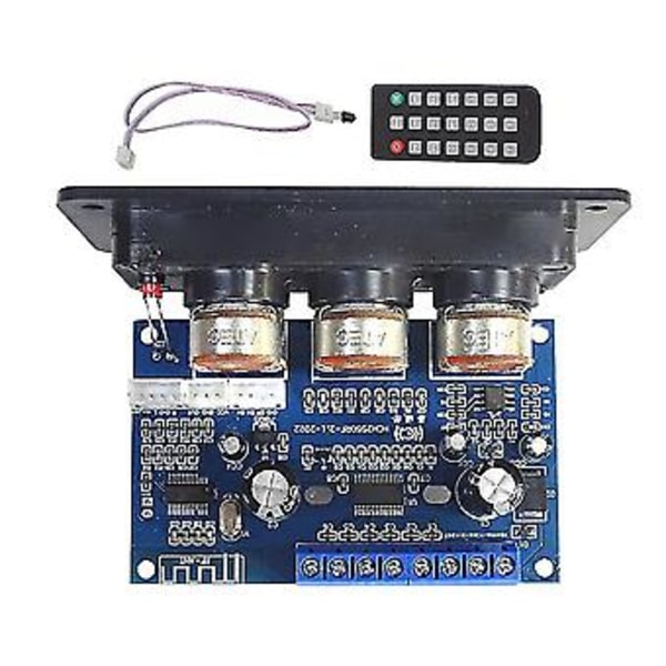 2.1 Kanals Digital Forsterkerkort Med Fjernkontroll 2x25w+50w Bt5.0 Subwoofer Klasse D Forsterker