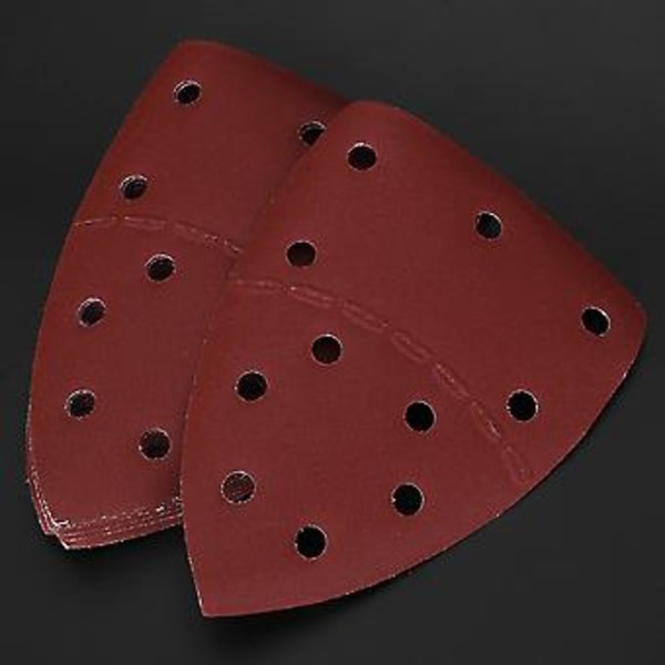 60 st Mus Sandpapper, 240 Korn, 140x140x100mm, 11 Hål, Handflate Slippapper Slipplattor för Effektiv Utjämning & Polering