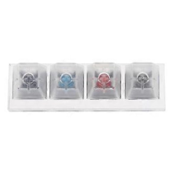 4 Gateron MX Switches Sæt Akryl Mekaniske Tastaturer Gennemsigtig Klar Sampler Tester Mekanisk til Tast Switch Sæt