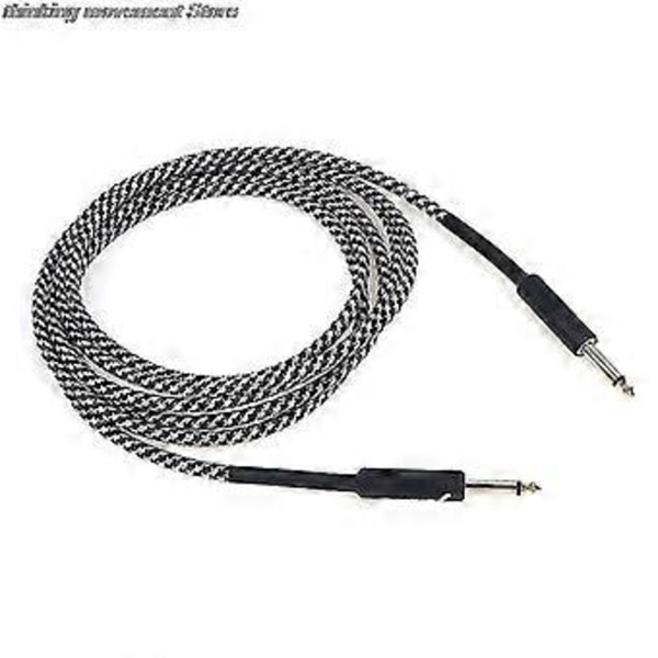 Fender Gitar Kabel Ledning Jack Linje Bass Elektrisk Boks Audio Kabel Støyreduksjon Linje Farge Flettet Skjermet Kabel 3 Meter