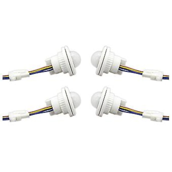 4x Pir Infrarød Bevægelsessensor Detektion 220v Led Lys Heks