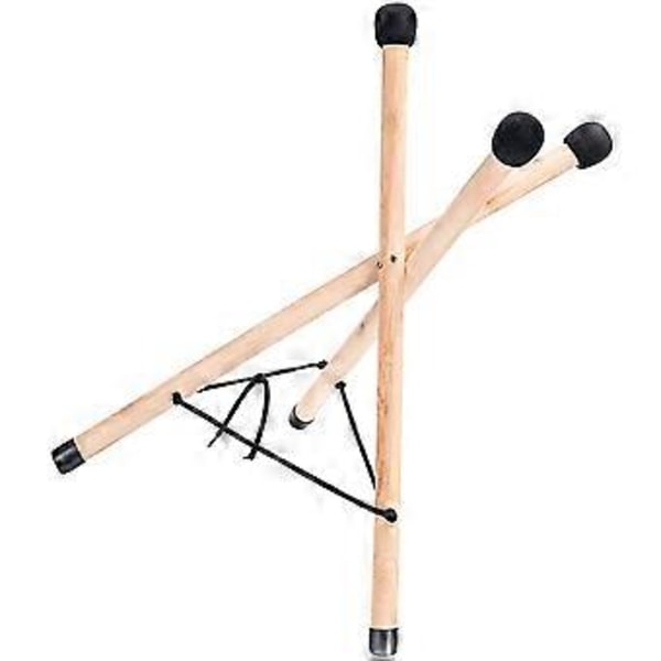 Hand Pan Trumma Tungtrumma Hållare Trä Stabil Tripod Tungtrumma Stativ