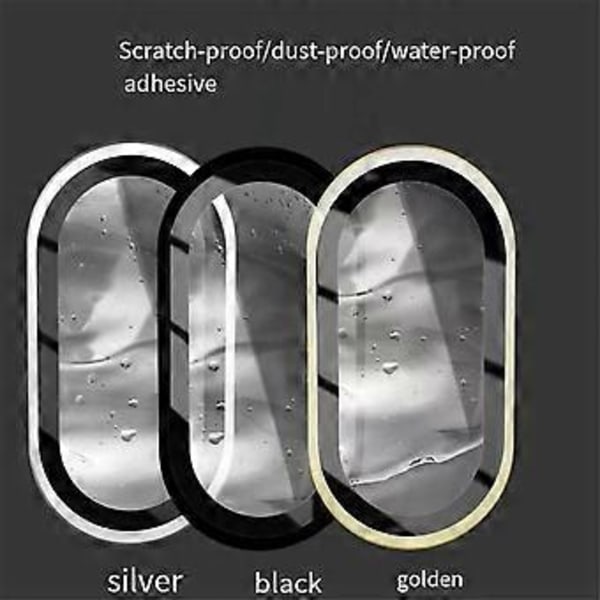 3-pack Härdat Glas för 3 Kameralinsskydd Hög Definition Främre Linsskyddsfilm Anti-Rep C