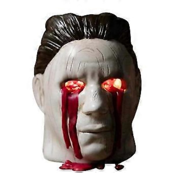 Halloween Skräckdekoration Harts Ljusstake Tårar Rött Ljus Skräckprydnader Hem Skrivbordsprydnader