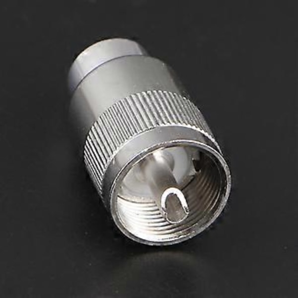 UHF Hane PL259 Kontakt Löda RG8 RG213 LMR400 7D-FB Kabelkontakt Silver