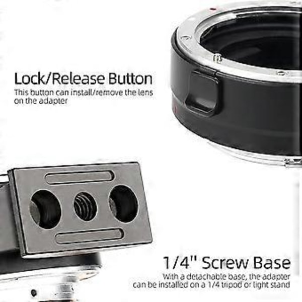 EF-EOSR Kameraobjektiv Autofokus Adapter Ring Ersättning för EF EF-S R7/6/10 R5C R3/5 RP Objektiv Full Frame Kamera