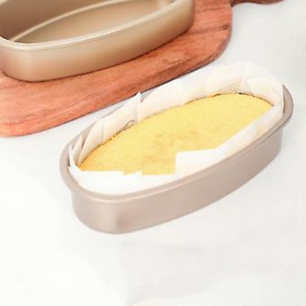 3 stk. Non-stick Oval S Kake Ostekake Brødform Bakebrett For Ovn Og Ba