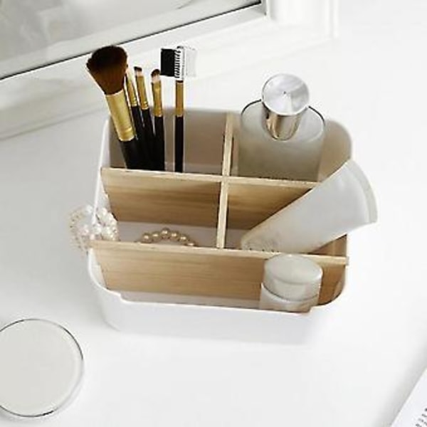 Fjärrkontrollhållare Skrivbords Makeup Organizer 5-facks Förvaringslåda Organizer För Vardagsrum B