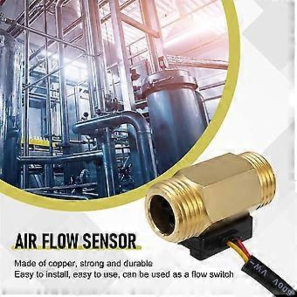 1 Styck -b1 Turbin Vattenflödessensor G1 / 2 Tum Elektromagnetisk Mässing In-line Hall Switch Hane