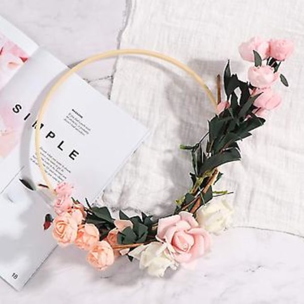 Bamburingar, Cirkel Rund Fångare Gör-det-själv Båge För Blomsterkrans Och Växt R