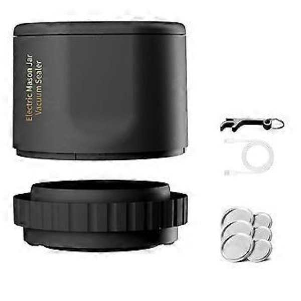Elektrisk vakuumförpackare för Mason Jar-burkar med lock, Vakuumförpackare för konserveringsburkar Vakuumförpackningsmaskin Kit