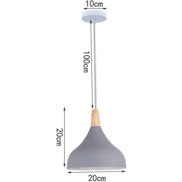 Moderne enkel takpendellampe grå hengende lampe innendørs lysekrone