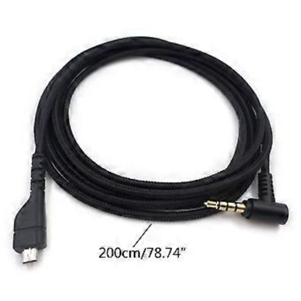 Anti-aldrings Kabel Erstatning Lydoppgraderingskabel for Arctis 3/5/7/Pro Gaming Hodetelefon Nylonlinjer