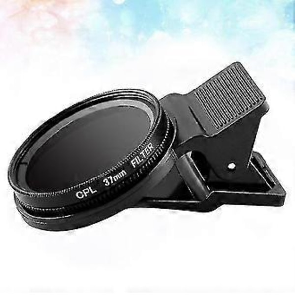 Ultratank Clip-on Cpl Telefon Linse Kamera Cirkulær Polarisator Neutral Density Filter 37mm Linse Kamera Linse (sort) (ruipei)-k