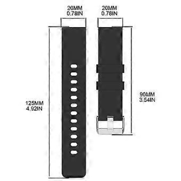 För AmazfitBip 3 GTS 2e Klocka Silikonarmband Svettresistent Armbandsrem