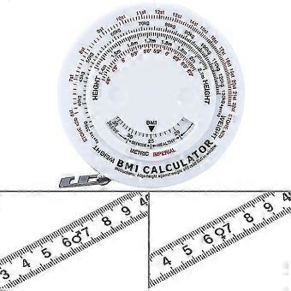 Bmi Anatomisk Kroppsmätare Bmi Med Bmi-kalkylator För Kroppslängd Vikt, Exakt Mätning, Stark Spänning Och Tydlig Utskrift