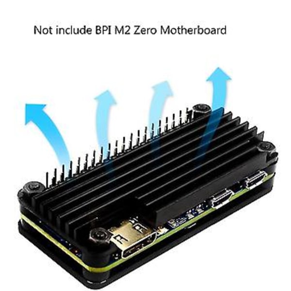 Alumiinikotelo jäähdytyselementti Banana Pi M2:lle ilman sovitinta Bpi-m5 kehityskortin suojakuorelle