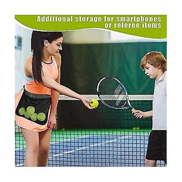 2 stk. Tennisball H, H-vesker for tennisball H Justerbar nettingveske for tennisball Ba