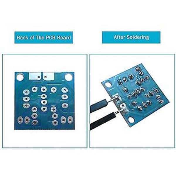 4-delars Set 5mm Led Blink Diy Kit Elektronisk Kit Pcb Krets Färdighetsinlärningskit