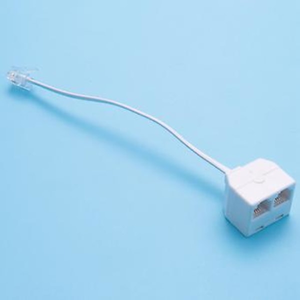 RJ11 6p4c Telefon Splitter 1 til 2 Fe -