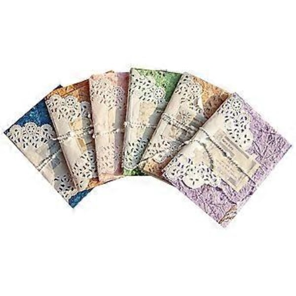 96 ark Texturerat Scrapbook-papper & Mesh-tyg Blandat Set, 6-pack Blandat Specialpapper för Scrapbooking Planner