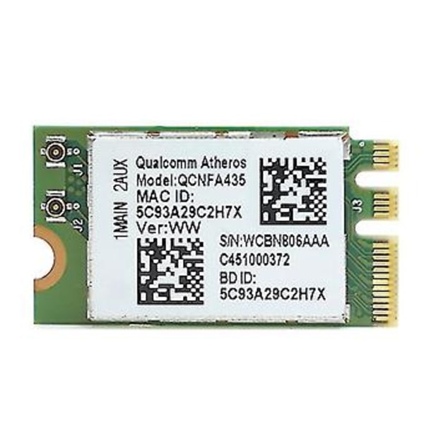 Trådløst adapterkort kompatibelt med Qualcomm Atheros Qca9377 Qcnfa435 802.11ac 2.4g/5g Ngff Wifi C