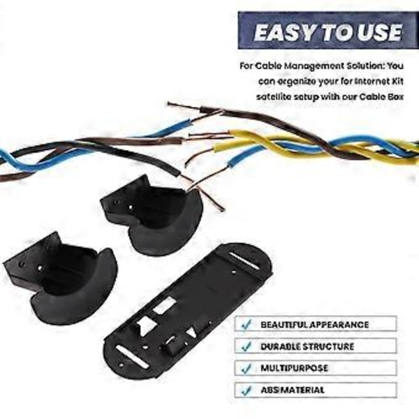 Ny Ethernet Kabelboks for Kabelhåndteringstilbehør for Ethernet-adaptere
