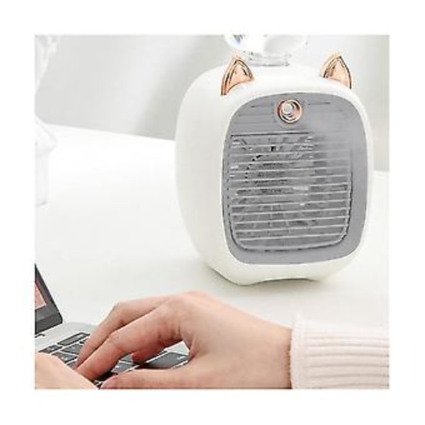Konditionointipuhallin, minipuhallin, USB-puhallin, pöytätuuletin Turbo Humidificat Er Keltainen V