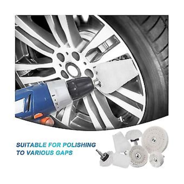 7-pack Polerskiveset för , Polerskivesats för Grenrör för Metall Mindre S