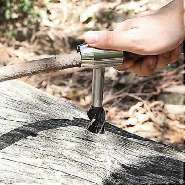 Auspicious-håndbor til træbearbejdning, manuelt overlevelsesbor, manuelle snegle bushcraft-værktøjer, camping manuel snegl til camping