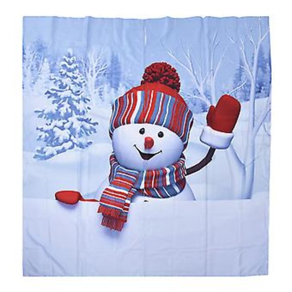 Digitaltryck Mörkläggningsgardin Snögubbe Mönster Rullgardin Fönster Draperier för Sovrum Vardagsrum 170x200cm Julstil 4