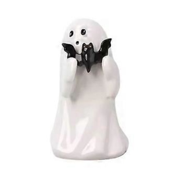 Halloween Hartsihahmo Aave Lepakko Kädessä Puutarhapatsas Koristeet Maisemakoristelu Monikäyttöiset Hartsityöt