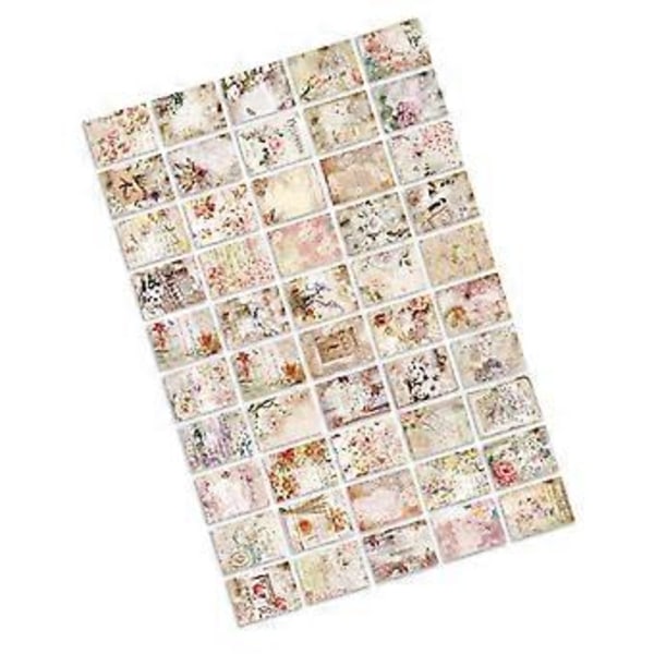 100 Arkkia Vintage Leikekirjapaperia - Esteettinen Päiväkirjatausta DIY-projekteihin, Tyyppi 3