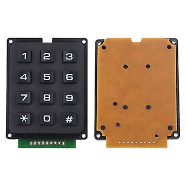 4x3 Matriser Array 12 Tangenter Knappmatriser Tangentbordsmoduler Elektrisk