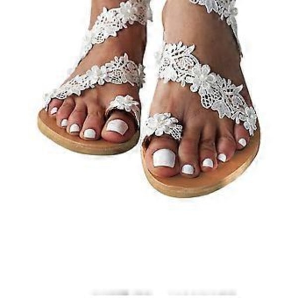 Blomstrete sandaler for kvinner, sommersko, strandsko